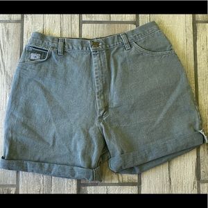 Vintage Wrangler Highwaisted Seafoam Green Shorts